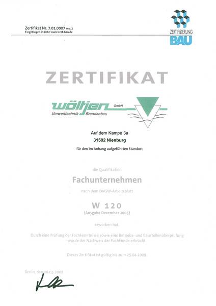 Zertifikat W120